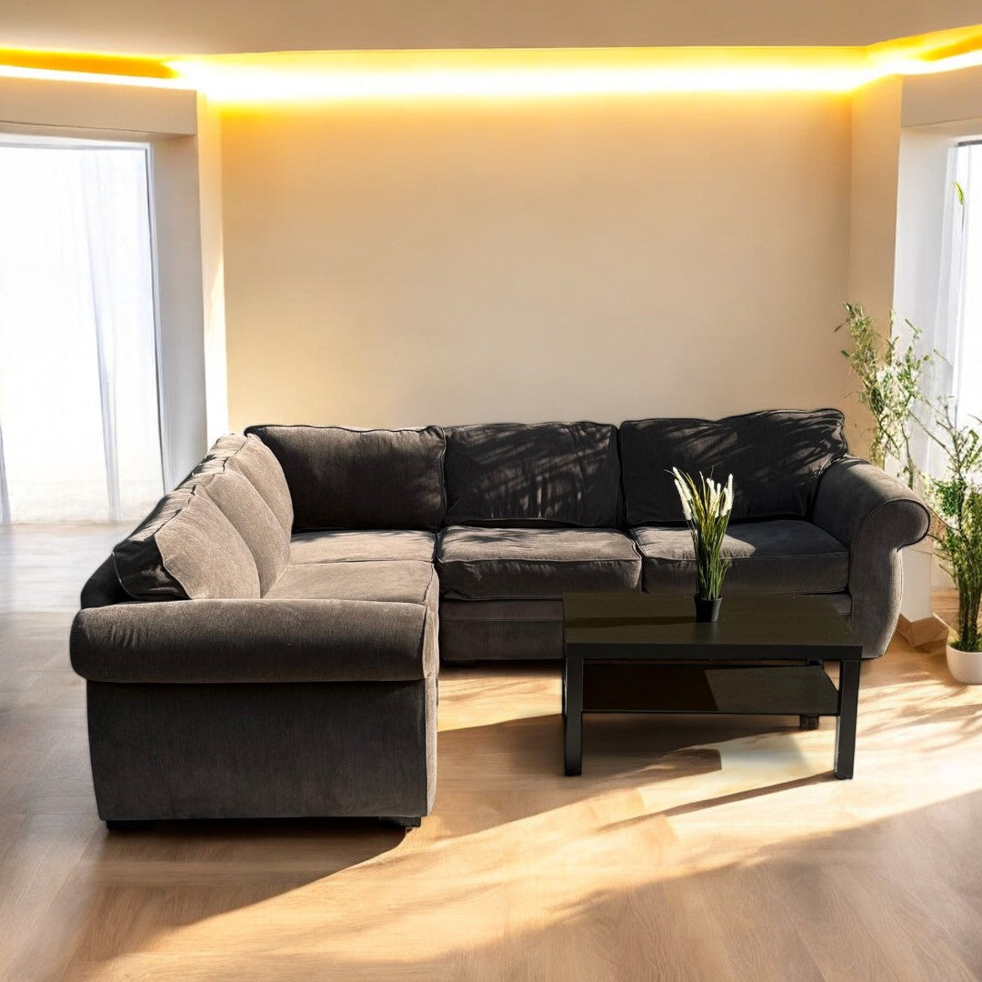 Chocolate Brown Sectional Couch