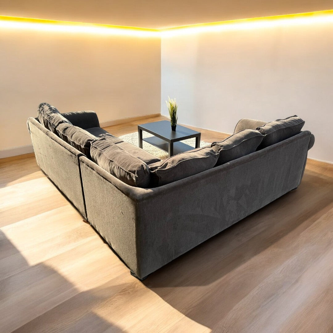 Chocolate Brown Sectional Couch