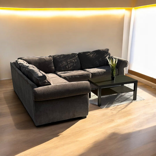 Chocolate Brown Sectional Couch