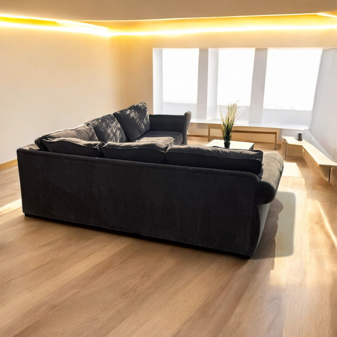 Chocolate Brown Sectional Couch
