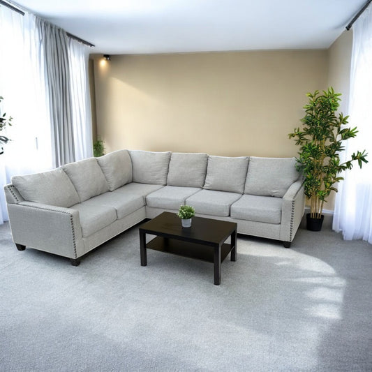 Beige Sectional Couch