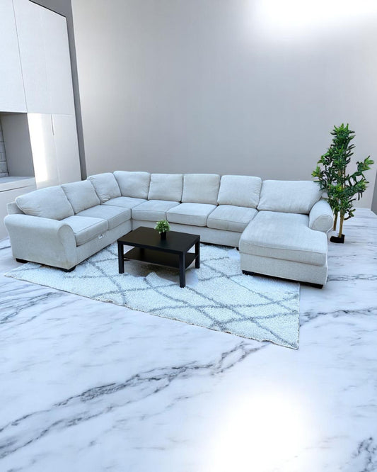 Light Beige Sectional Couch
