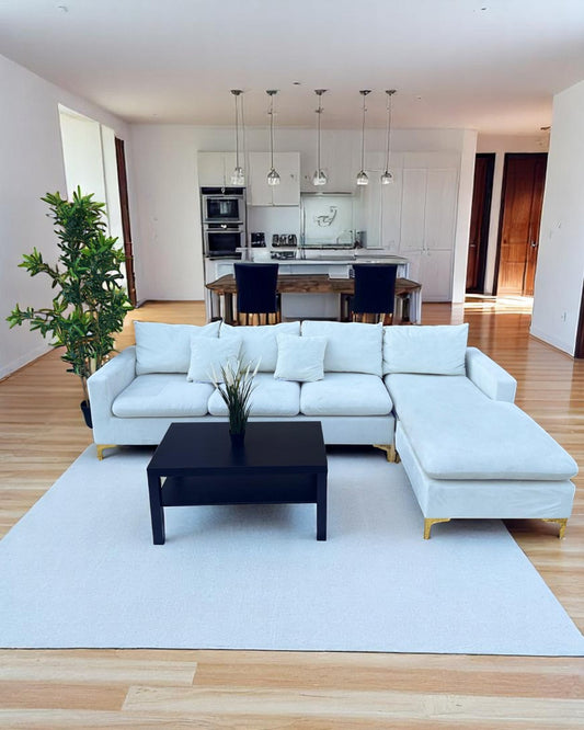 White Sectional Couch – Elegant &amp; Minimalist