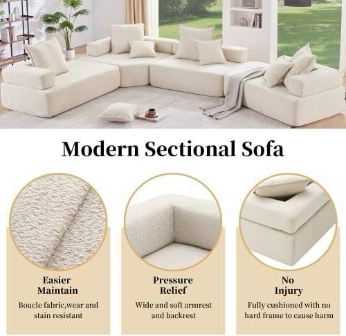 Modular Sectional Sofa for 8 People