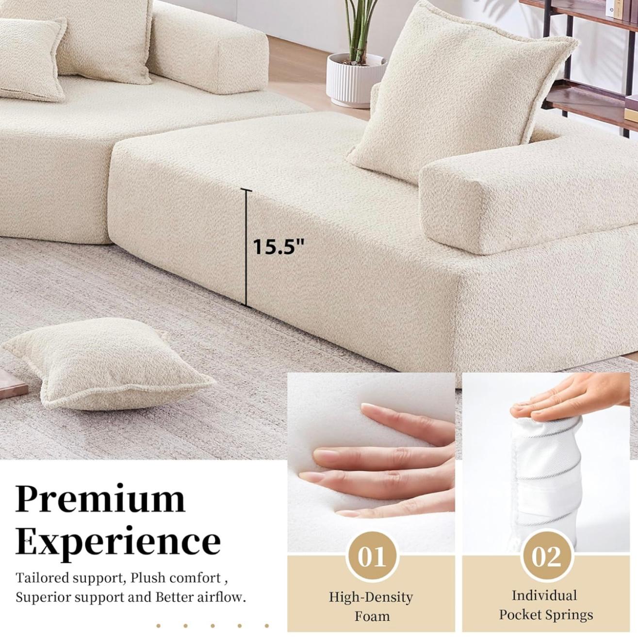 Modular Sectional Sofa for 8 People