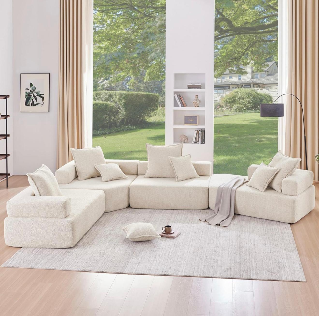 Modular Sectional Sofa for 8 People