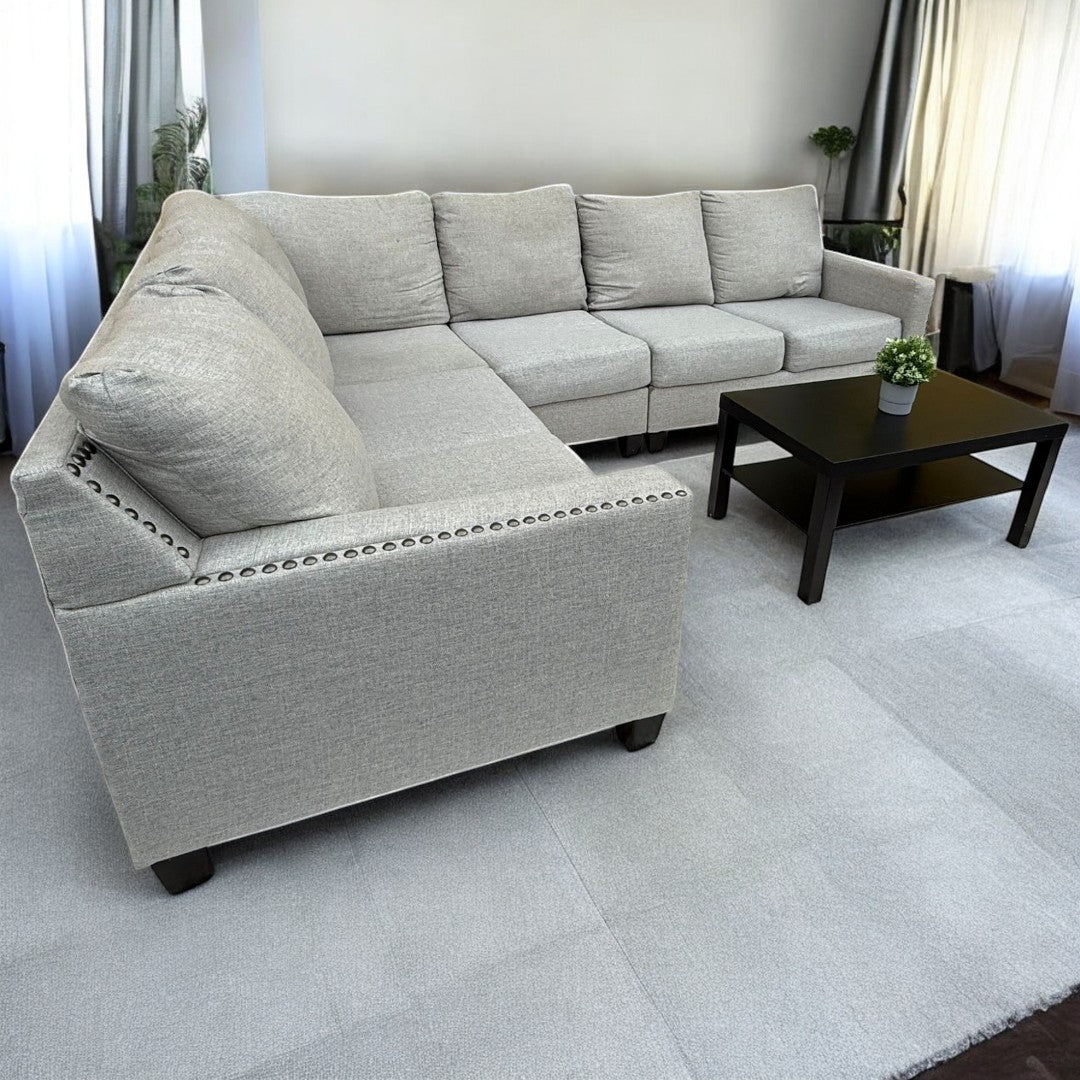 Beige Sectional Couch