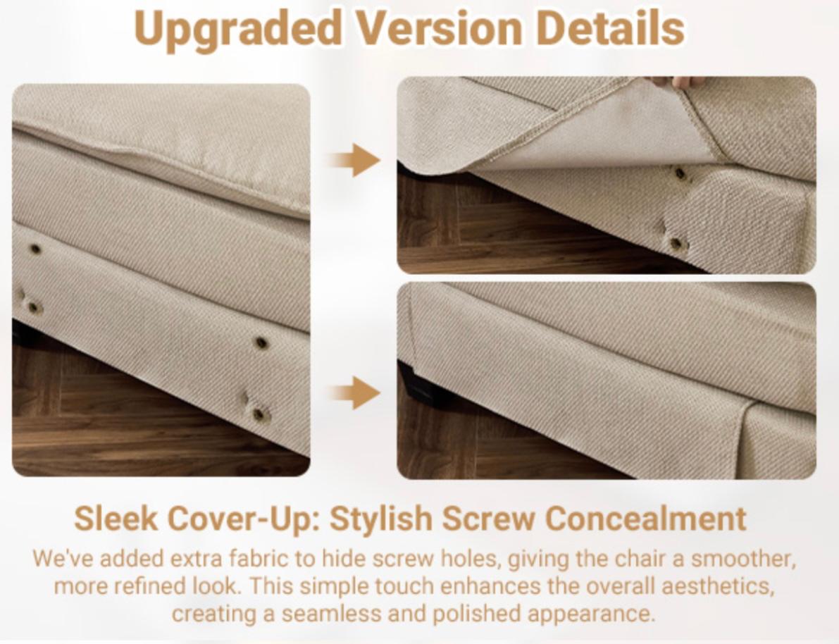 2-Seater Sectional Sofa with Ottoman – Compact, Cozy &amp; Modern